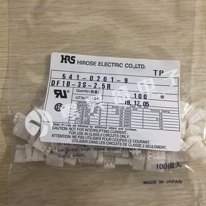 30pcs  ο HRS Ŀ DF1B-3S-2.5R 3PIN   2.5mm 